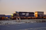 NS GP60 Locomotive making moves in the yard